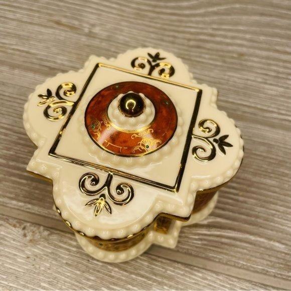 Nwt Vintage Lenox majestic collection royal tortoise trinket box collectible - Picture 3 of 13